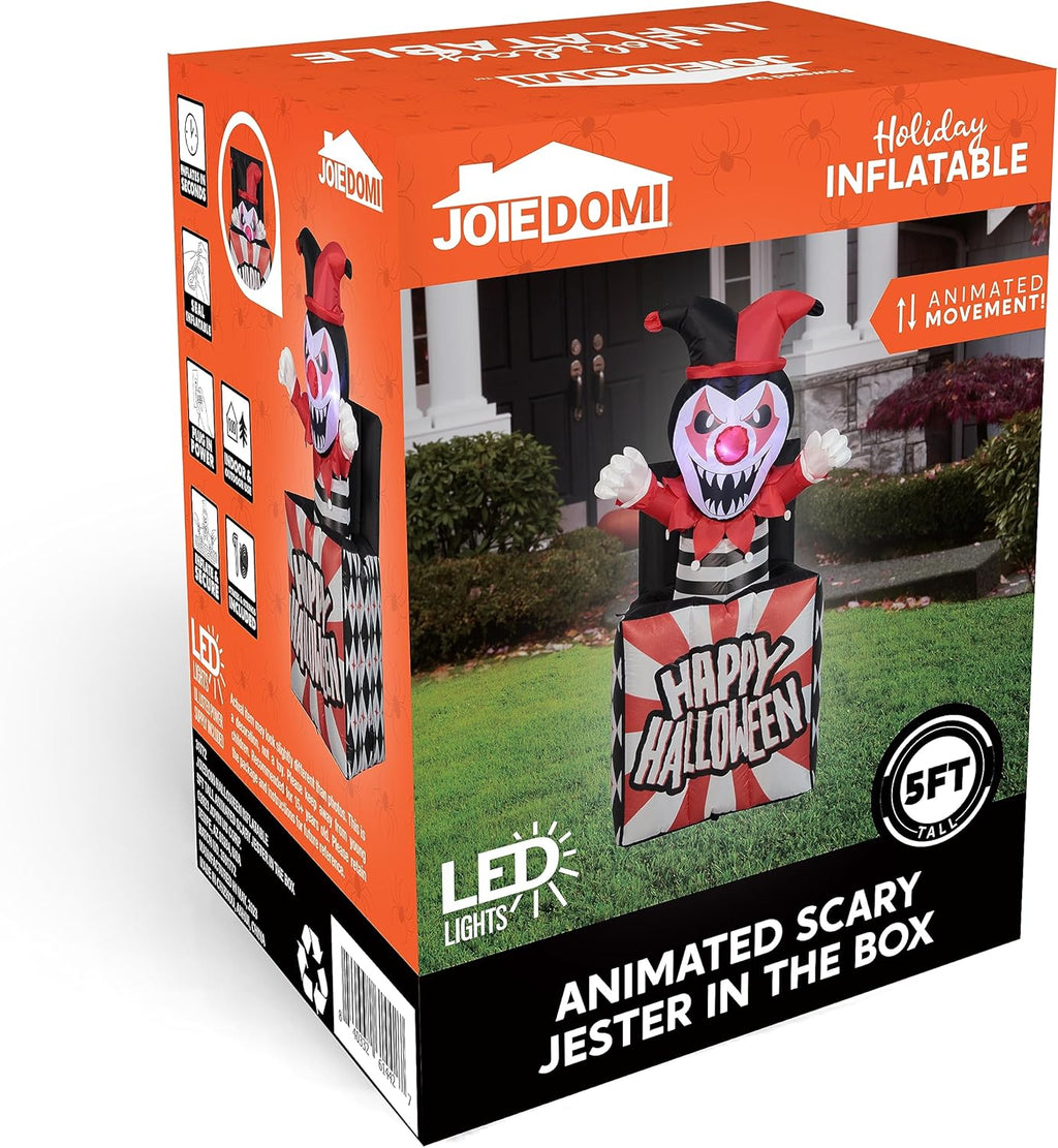 5 Ft Halloween Inflatable Decor with Built-in LEDs Y95120