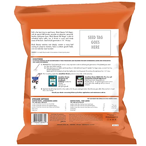 Black Beauty Fall Magic Grass Seed - Cool Season Lawn Seed (3 lb) Q8285