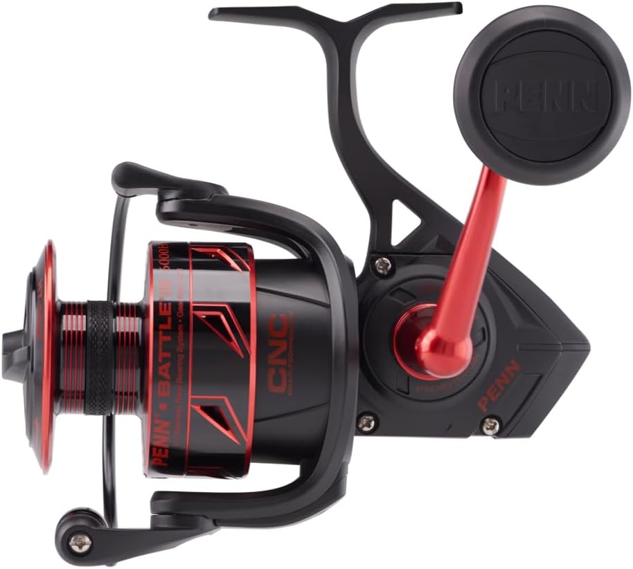 4000 Black and Red Spinning Inshore Fishing Reel K863