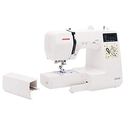 Computerized Sewing Machine with 100 Stitches, 7 Buttonholes, Hard Cover, Extension Table and 22 Accessories S3516