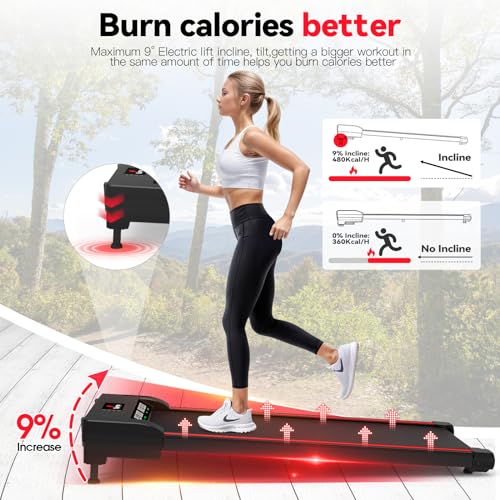 Walking Vibration Pad, 2.5HP Low Noise Treadmill Pad with Remote Control M810