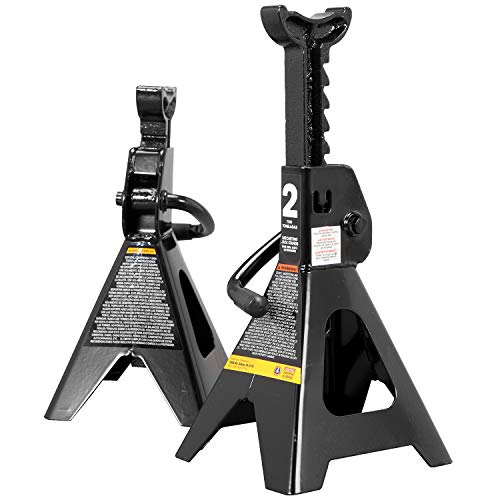 2 Ton Hydraulic Floor Jack Combo with 2 Jack Stands, Black G7419
