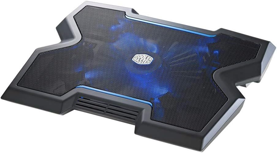 Laptop Cooling Pad with 200mm Blue LED Fan Pack of 2 O364