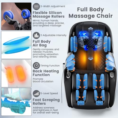 Brown Shiatsu Massage Chair with Heating P575