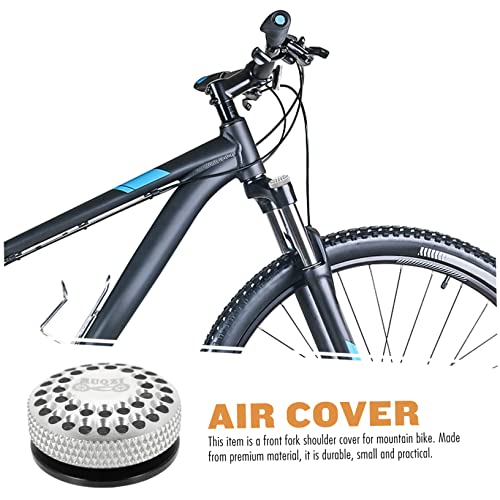 2pcs Aluminum Alloy Bicycle Fork Cover Air Caps N7693