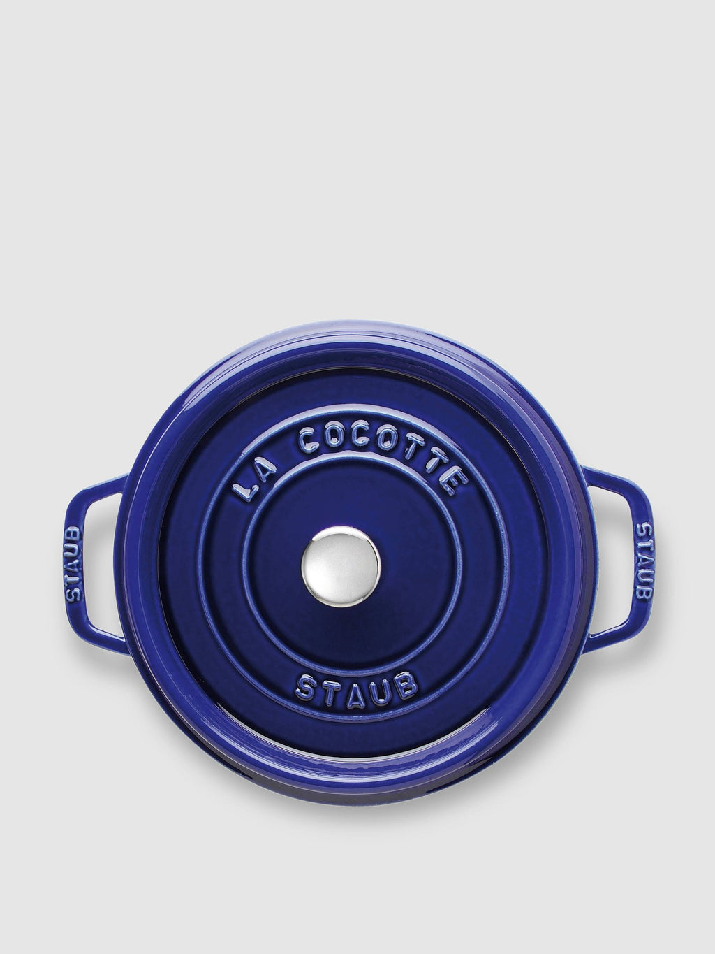 Dark Blue Cast Iron 4-Quart Round Cocotte A2168