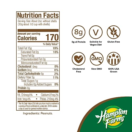 Jumbo Raw Natural In-Shell Peanuts 24 oz. Bag H9145
