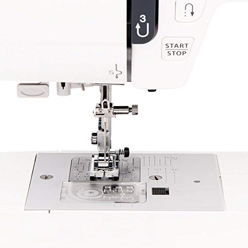 Computerized Sewing Machine with 100 Stitches, 7 Buttonholes, Hard Cover, Extension Table and 22 Accessories S3516