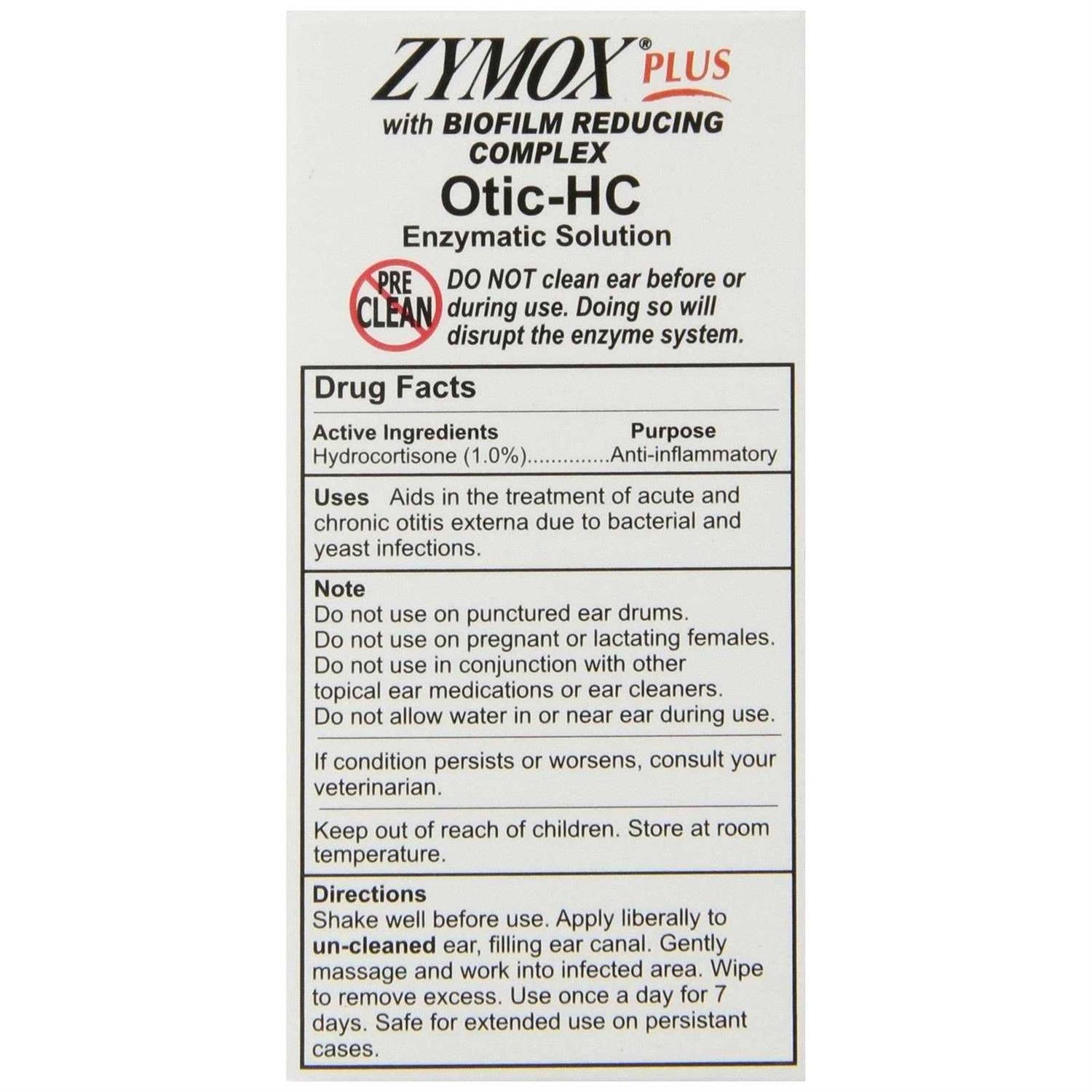Zymox Plus Otic Hydrocortisone Pet Supplies E41310