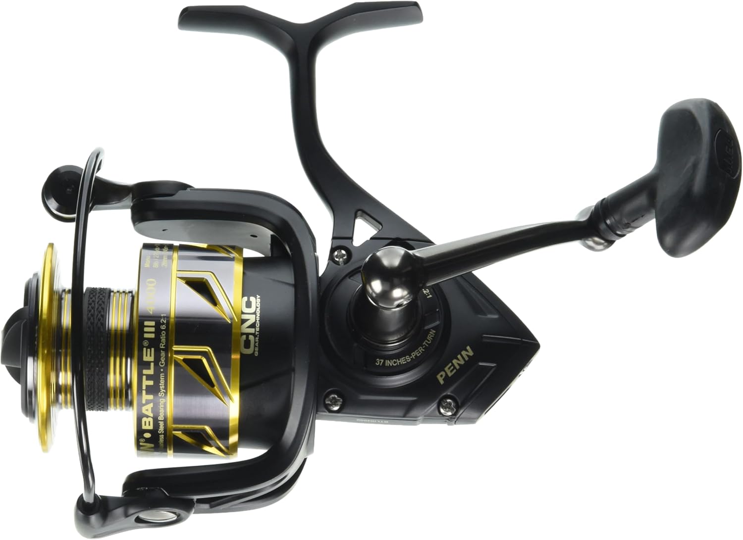 4000 Black and Red Spinning Inshore Fishing Reel K863