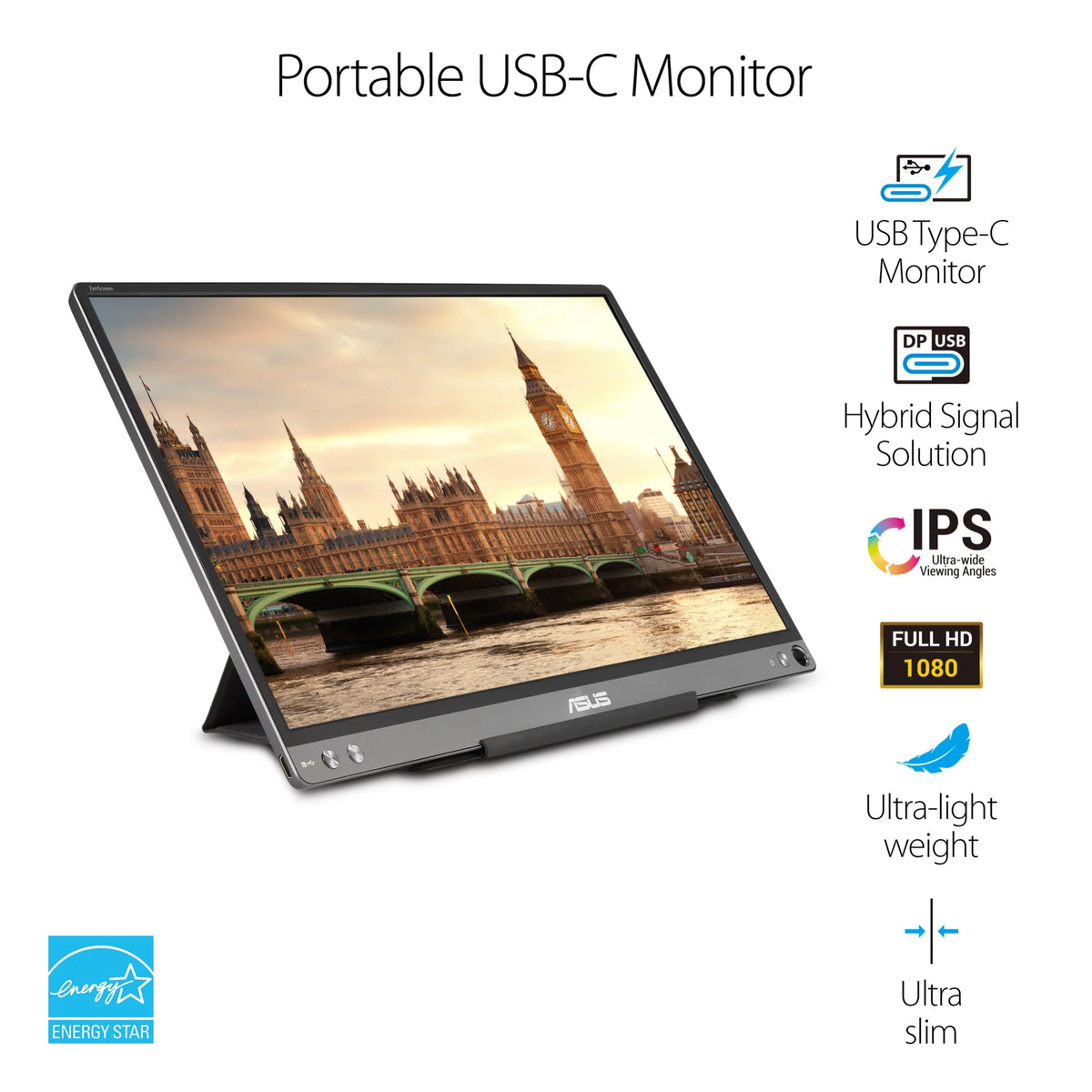15.6" Full HD IPS USB Portable Monitor Z807078