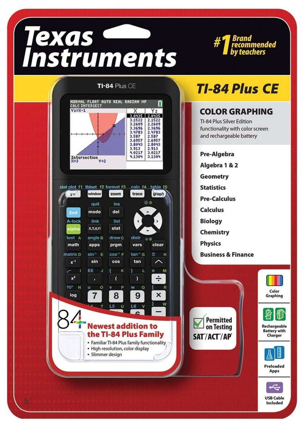 Black Graphing Calculator X7707
