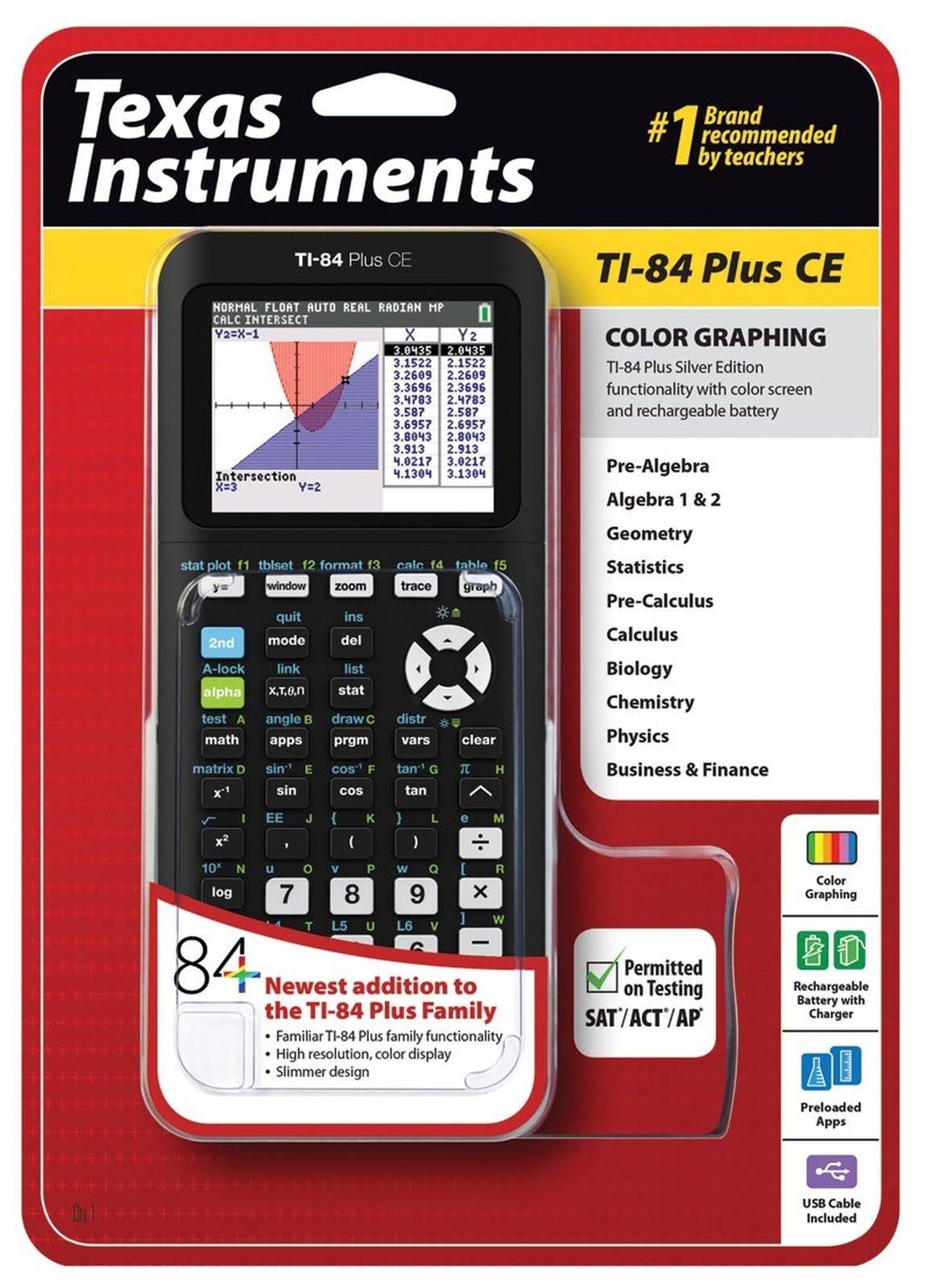 Black Graphing Calculator X7707