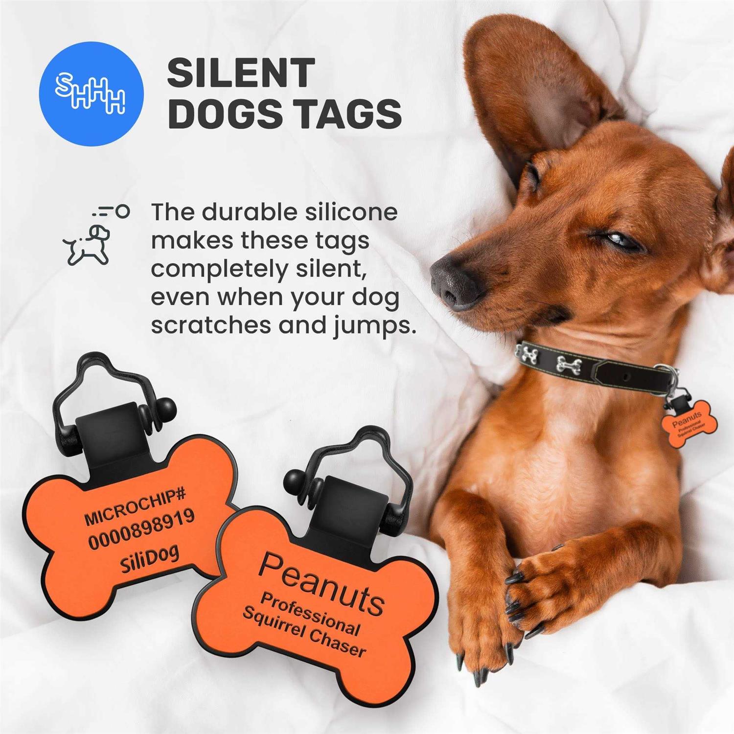 Personalized Silicone Pet ID Tag R929