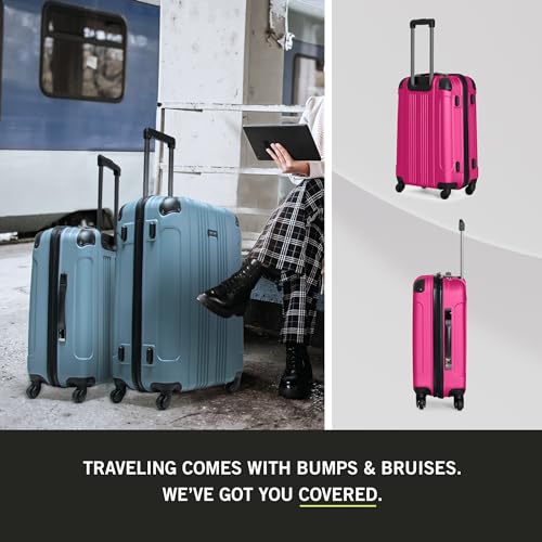 Teal 20-Inch Lightweight Hardshell Carry On Spinner Luggage T128