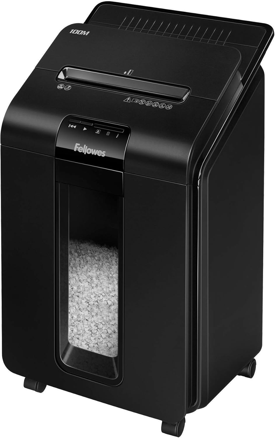 Black Auto Feed Shredder, 26.4" x 15.4" x 14.6" K732096