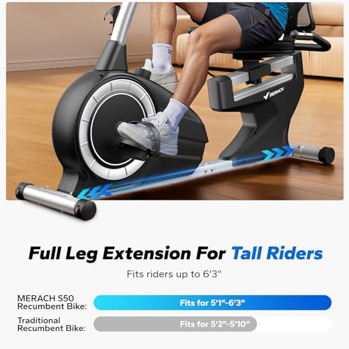 Magnetic Recumbent Exercise Bike with Bluetooth T624011