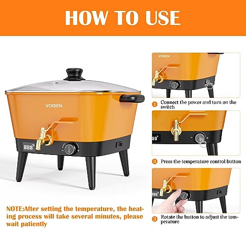 Black Electric Non-Stick Wax Melter W615990
