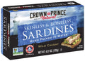 Natural Skinless Boneless Sardines in Water, 4.37 oz Cans (Pack of 12) A9038
