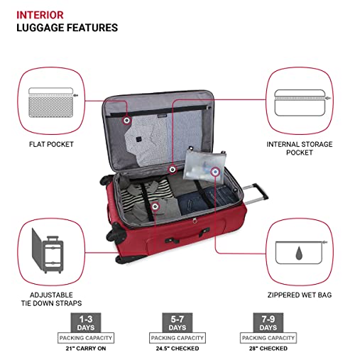 Teal Carry-On 21-Inch Expandable Luggage Y827