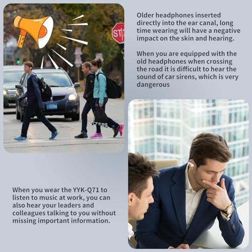 Open Ear Bone Conduction Wireless Earbuds with Ear Hooks K957379