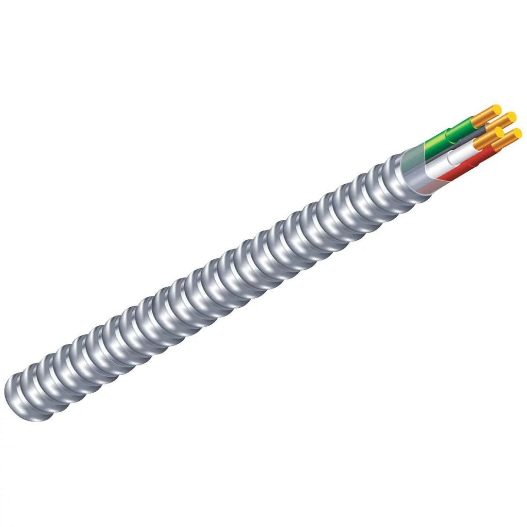 14/2 Aluminum Armored Cable, 600 Volts, 250 Ft. Coil W769309