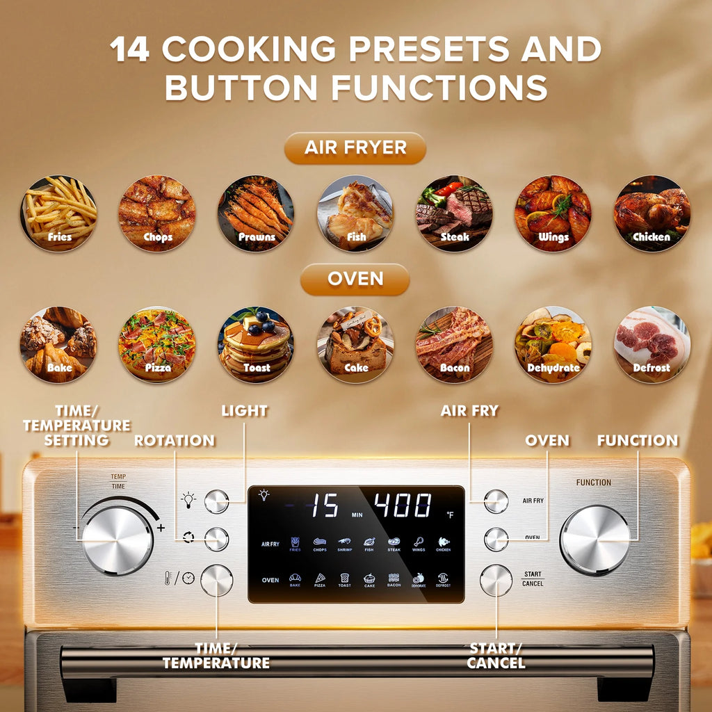 26QT Stainless Steel Air Oven With Rotisserie T921900
