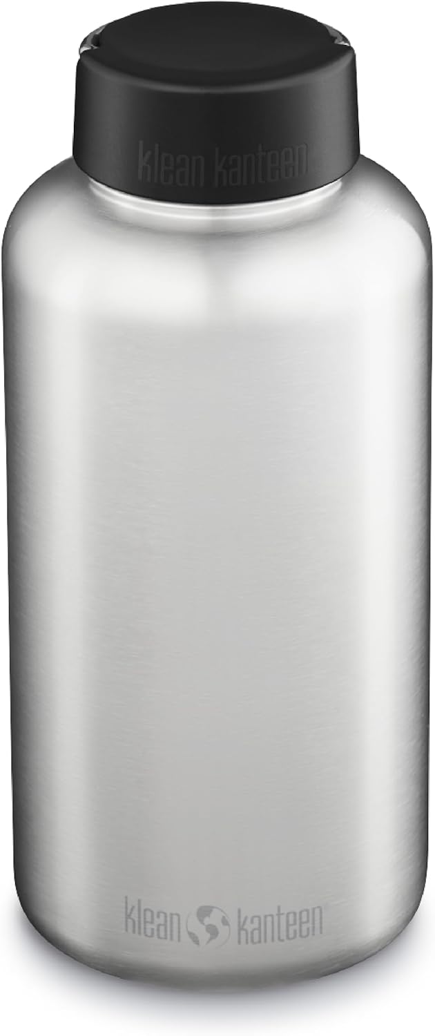 64oz Brushed Stainless Steel Water Bottle W498959