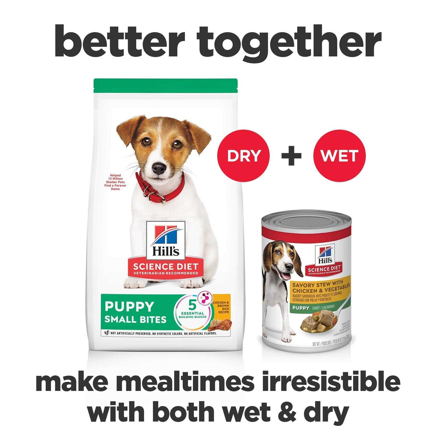 Puppy Small Bites Chicken Recipe Dry Dog Food A9533