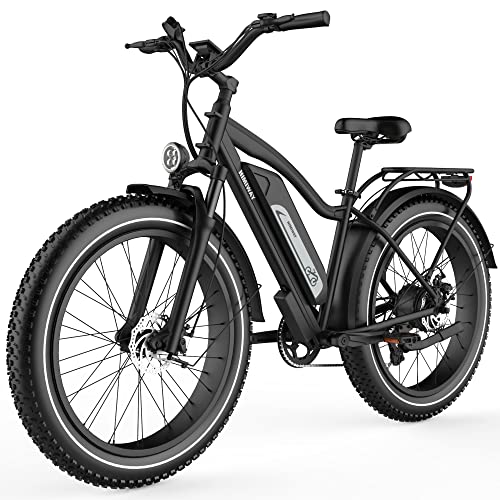 750W 48V 17.5Ah Battery 26"x4" Fat Tire Electric Bike Q52347