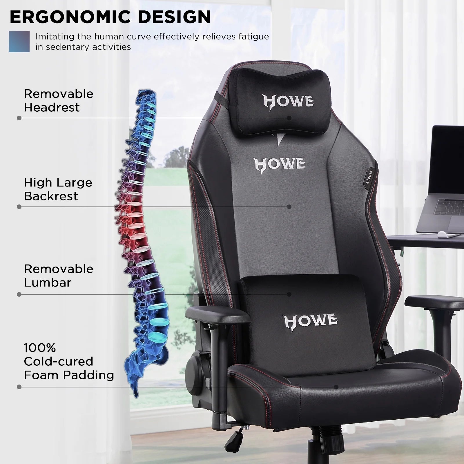 Ergonomic Heavy Duty Gaming Computer Chair V193
