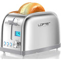 2 Slice Stainless Steel Toaster with LCD Display N4841