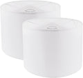 Set of 2 White Fabric Drum Lamp Shades, 12" x 12" x 8" J134
