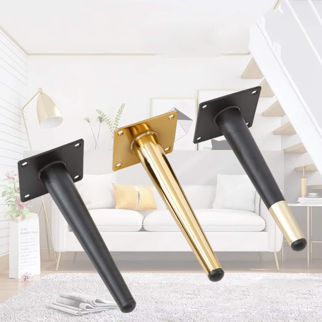 Titanium Gold 20cm Solid Metal Furniture Legs V647737