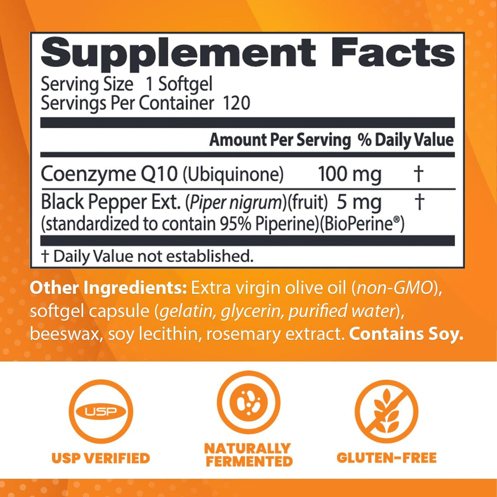 100 mg 120 Count CoQ10 T4462