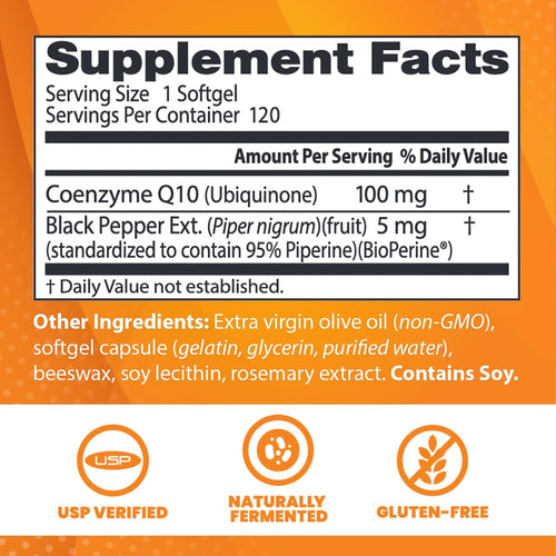 100 mg 120 Count CoQ10 T4462