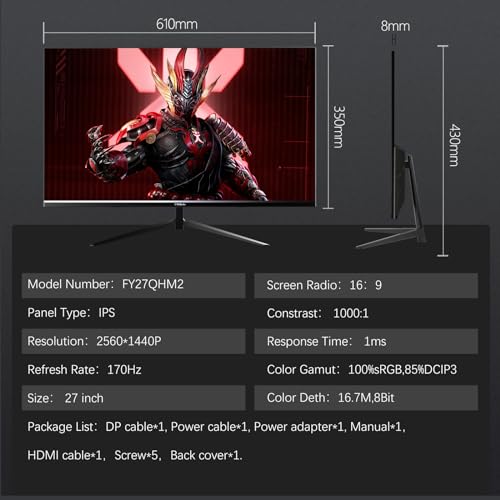 Gaming Monitor, 1ms, DisplayPort, HDMI, VESA Mount U7901