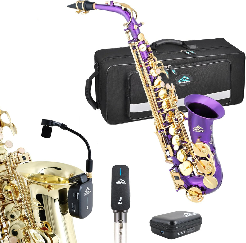 Purple/Golden Alto Saxophone B4604