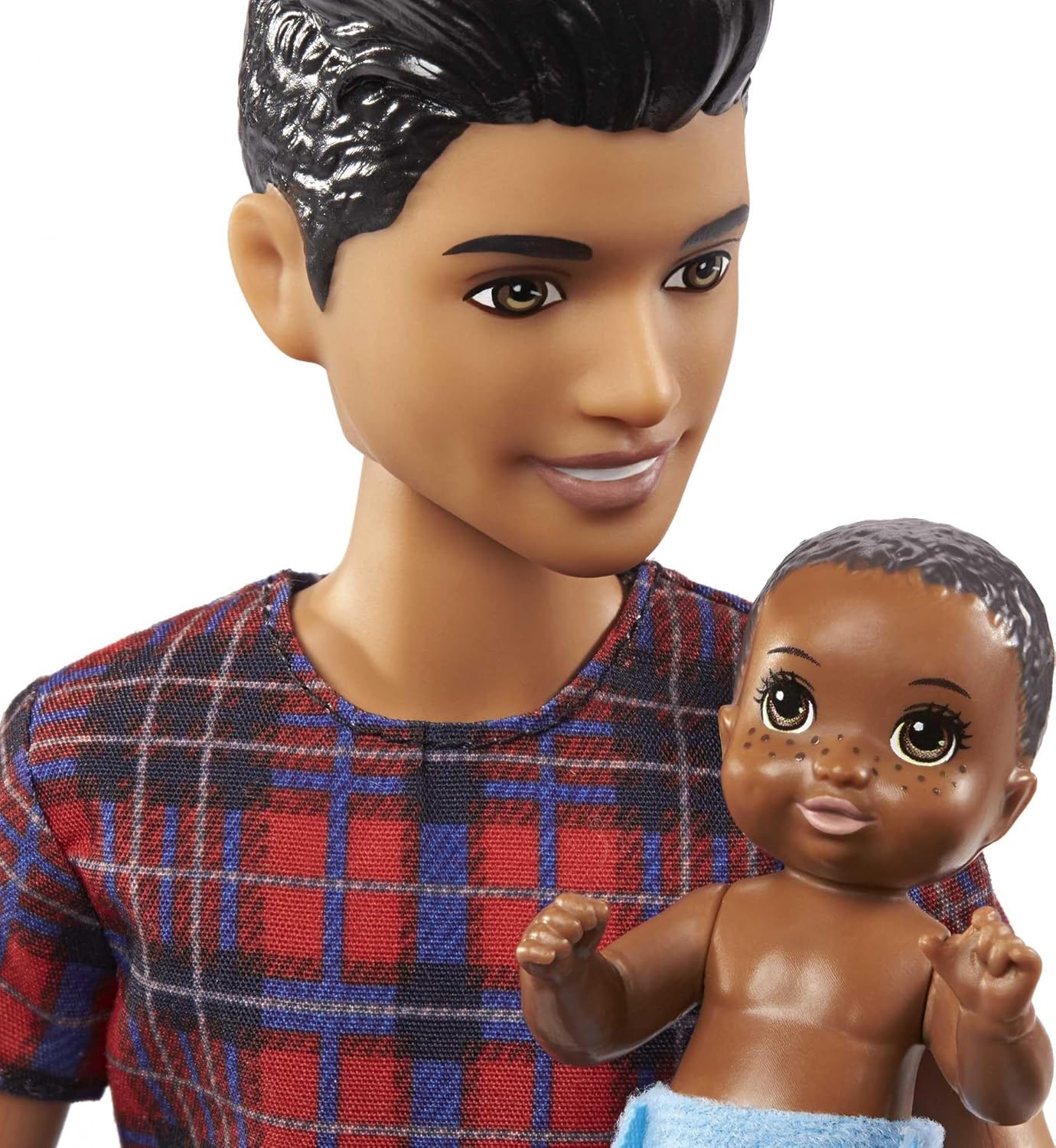 9-in Brunette Boy Doll, Baby Doll & 4 Storytelling Pieces Doll Set Q87992