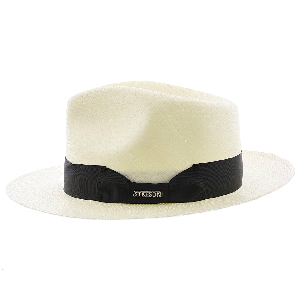 Natural Straw Shantung Fedora Hat H70617
