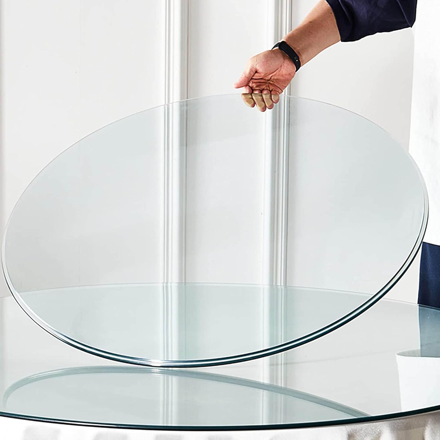 54 Inch Round Tempered Glass Table Top S750009