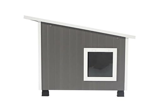 Outdoor Cat House with 2 Vinyl Door Flaps U922