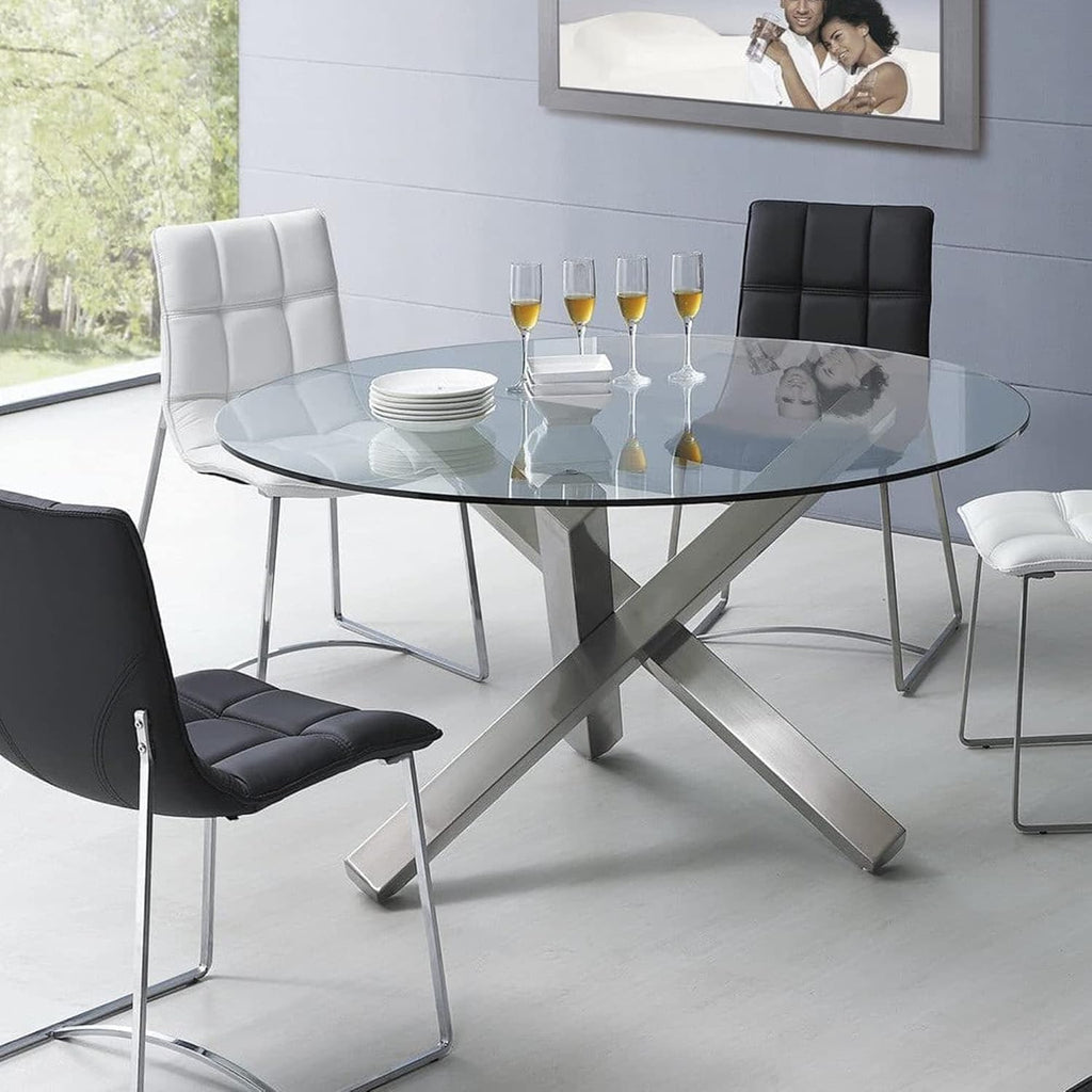 54 Inch Round Tempered Glass Table Top S750009