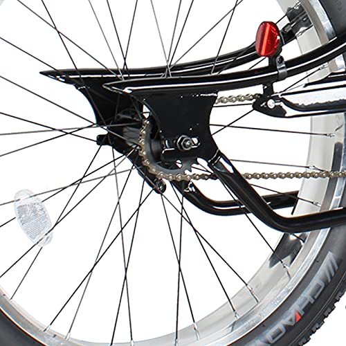 26 Stretch Steel Frame Single-Speed & 7-Speed Fat Tires Adult Beach Cruiser Bike U88475