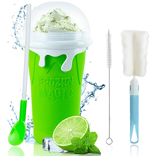 Blue Double Layers Silicone Slushy Cup Maker 500ml S9158