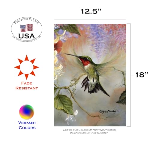 28x40 Inch Double Sided Hummingbird Garden Flag R53695