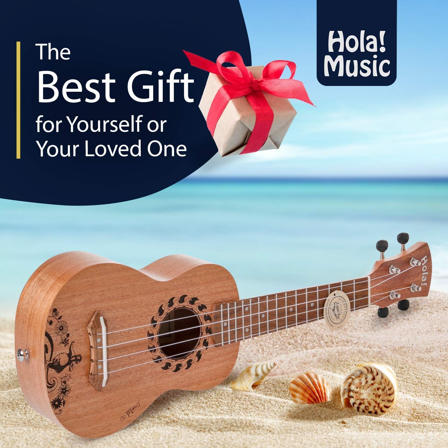 Mahogany Soprano Ukulele Bundle with Padded Gig Bag F18913