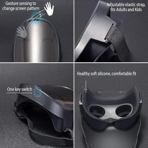 Programmable LED Light Up Face Mask X420