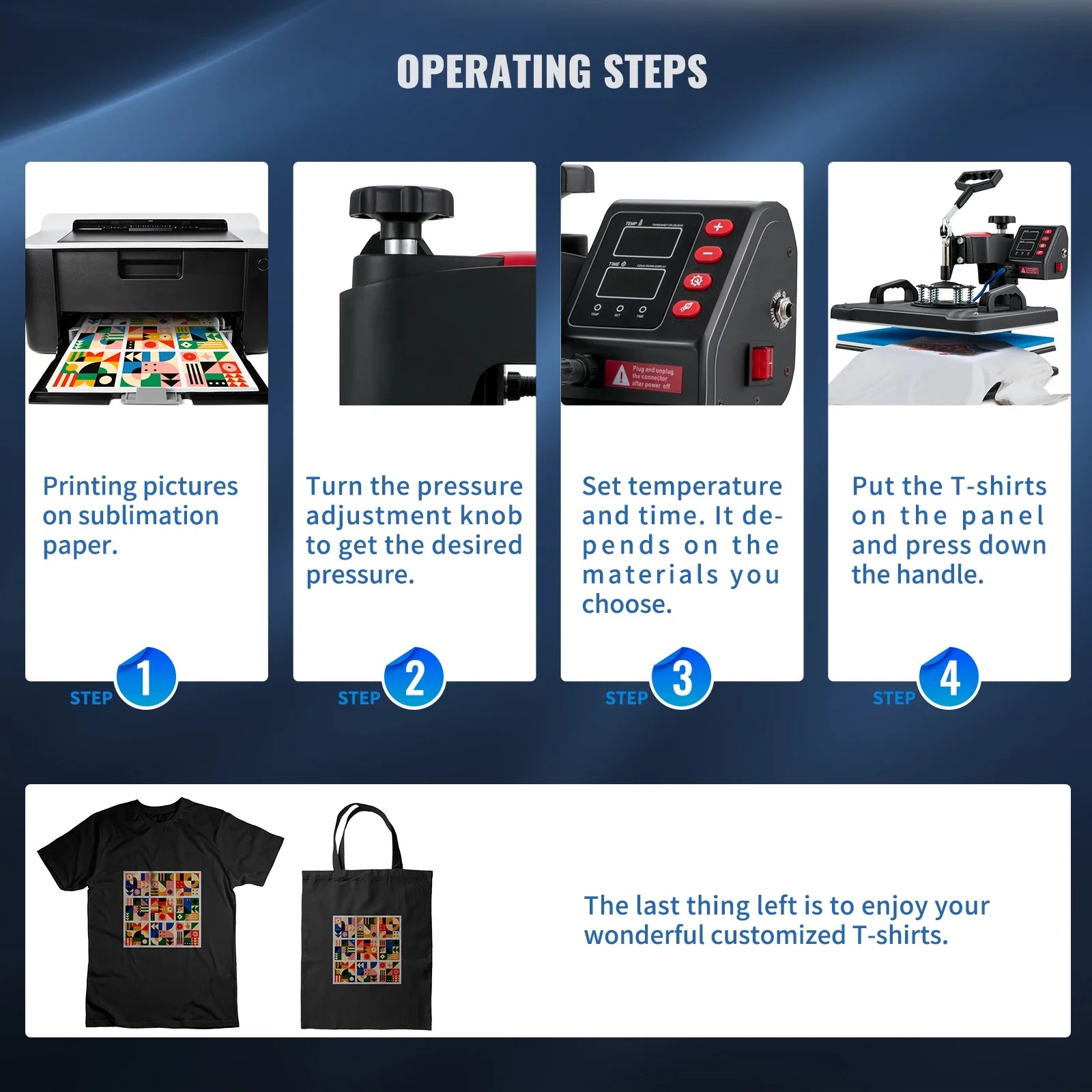 12x15inch 5IN1 Clamshell Sublimation Heat Press Machine with Teflon Coated K33477