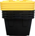 4 Pack 27 Gallon Plastic Storage Boxes with Lids H31194